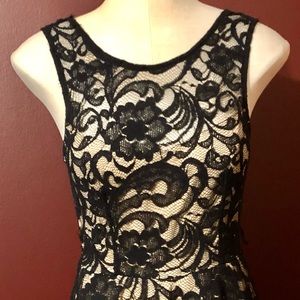 Black lace dress
